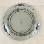 Japanese Porcelain Plate Vtg Blue Sometsuke Camellia Flower Bee Sara PY147