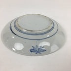 Japanese Porcelain Plate Vtg Blue Sometsuke Five-storied tower Round Sara PP7858