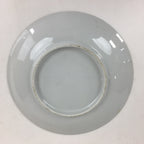 Japanese Porcelain Plate Vtg Blue Sometsuke Flower Design Round Sara PP764
