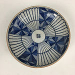 Japanese Porcelain Plate Vtg Blue Sometsuke Kanji Good Fortune Sara PP877