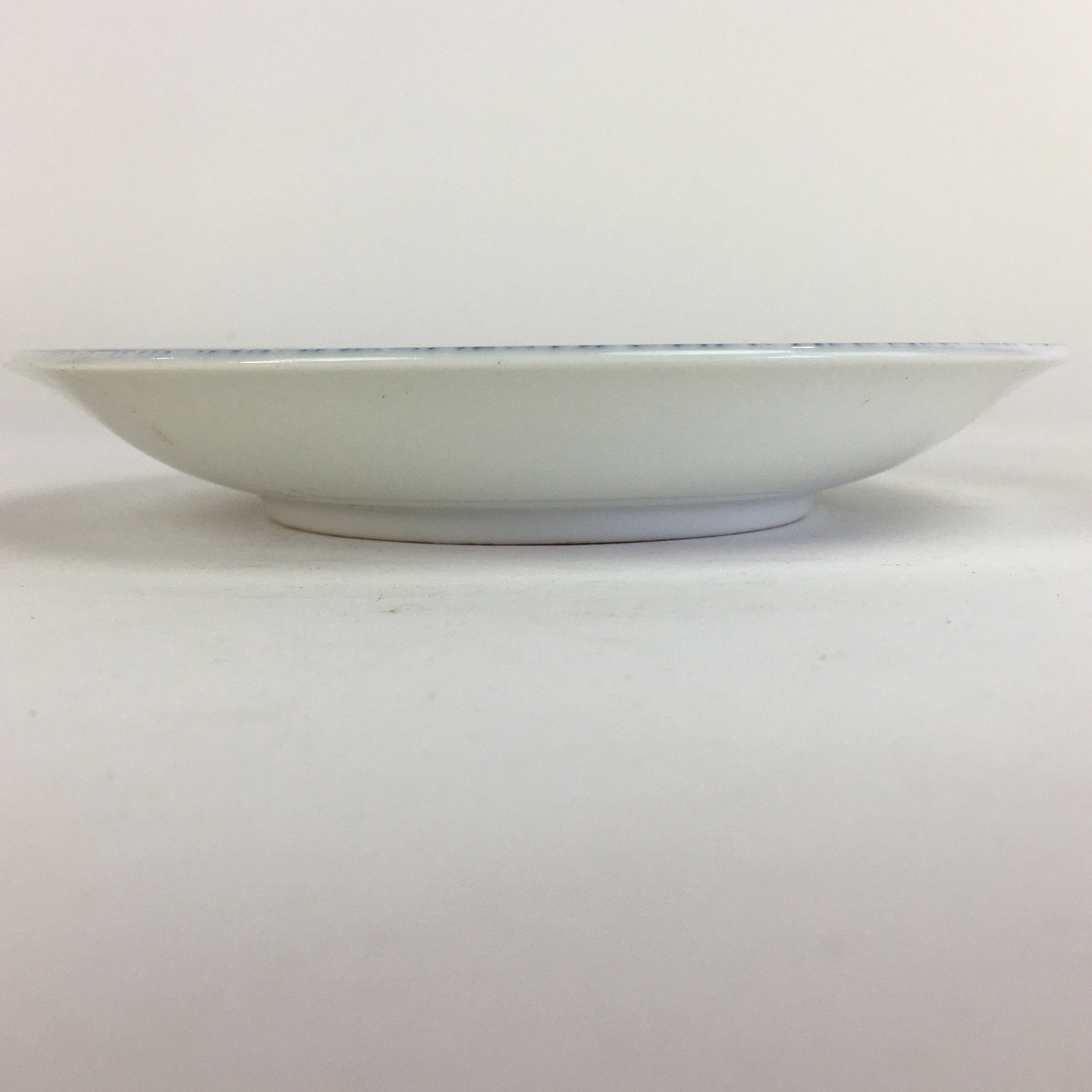 Japanese Porcelain Plate Vtg Blue Sometsuke Peony Flower Round Sara PP522