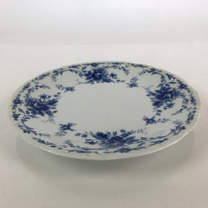 Japanese Porcelain Plate Vtg Hoya Bone China Japan Blue Flower Pattern Sara PY23