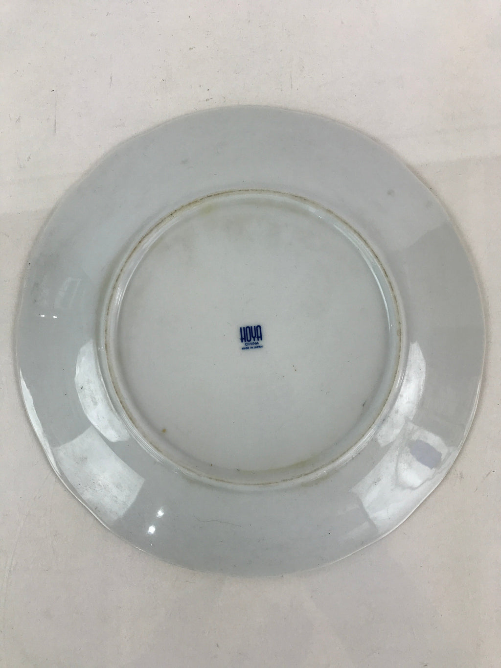 Japanese Porcelain Plate Vtg Hoya Bone China Japan Blue Flower Pattern Sara PY23