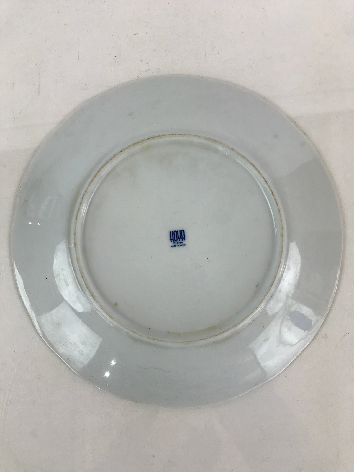 Japanese Porcelain Plate Vtg Hoya Bone China Japan Blue Flower Pattern Sara PY23