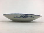 Japanese Porcelain Plate Vtg Pottery Sometsuke Blue Sara White PP958