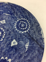 Japanese Porcelain Plate Vtg Pottery Sometsuke Blue Sara White PP958
