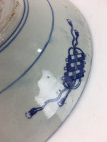 Japanese Porcelain Plate Vtg Pottery Sometsuke Blue Sara White PP958