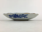 Japanese Porcelain Plate Vtg Pottery Sometsuke Blue Sara White PP960