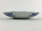 Japanese Porcelain Plate Vtg Pottery Sometsuke Blue Sara White PP960