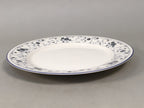 Japanese Porcelain Plate Vtg Round White Blue Noritake Nitto Royal QT107