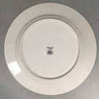 Japanese Porcelain Plate Vtg Round White Blue Noritake Nitto Royal QT107