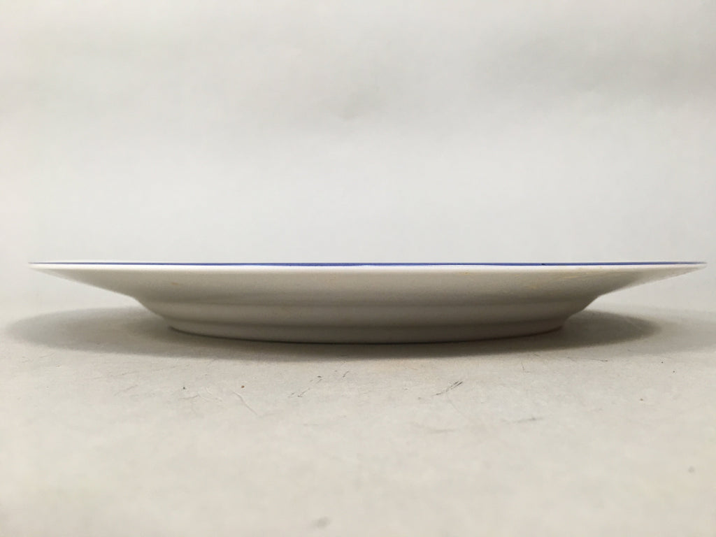 Japanese Porcelain Plate Vtg Round White Blue Noritake Nitto Royal QT107