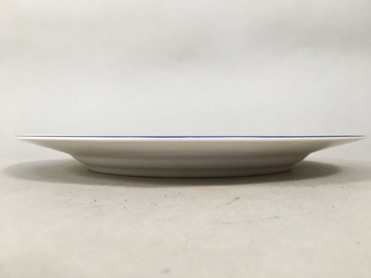 Japanese Porcelain Plate Vtg Round White Blue Noritake Nitto Royal QT107