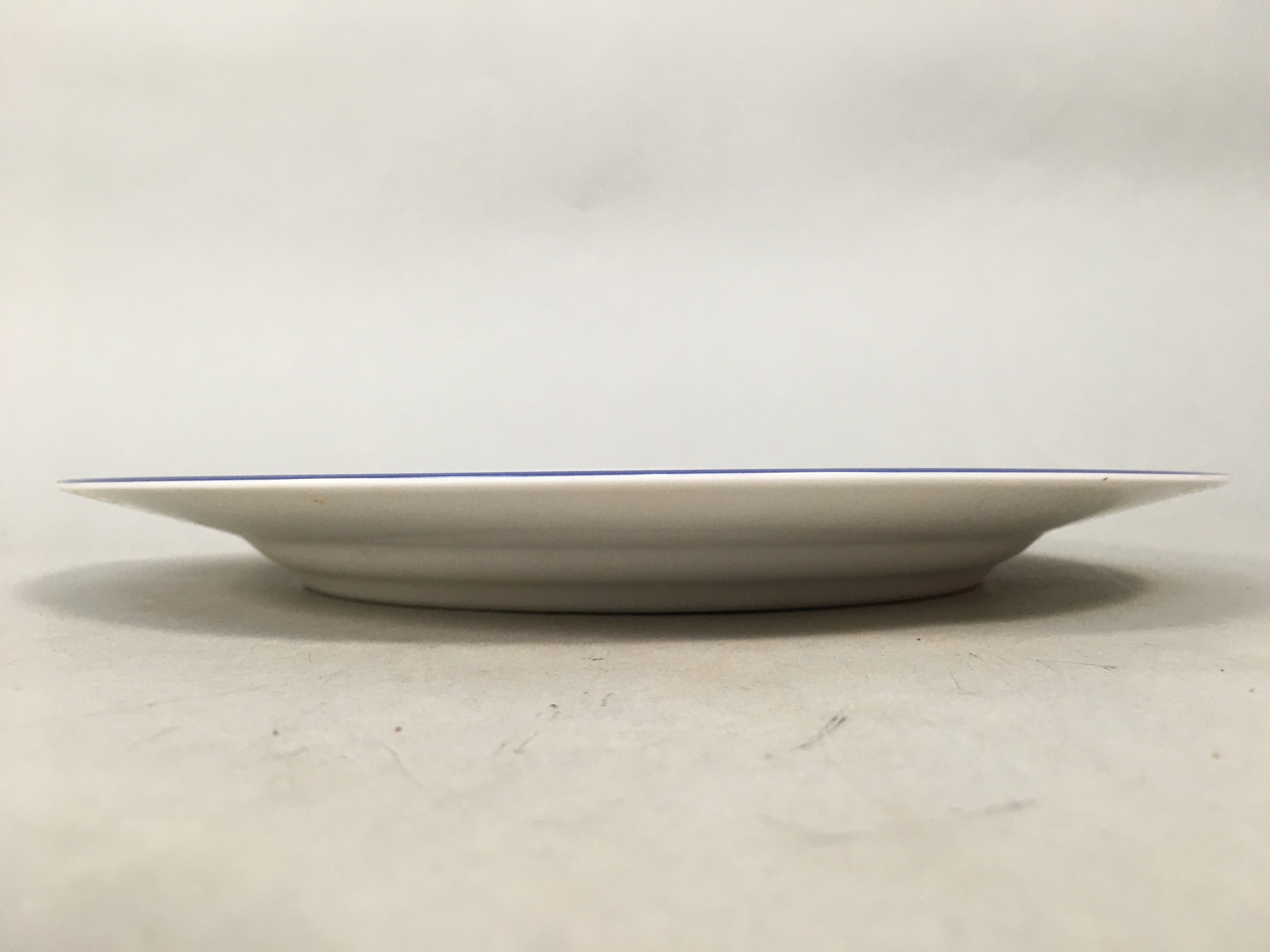 Japanese Porcelain Plate Vtg Round White Blue Noritake Nitto Royal QT107