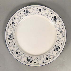Japanese Porcelain Plate Vtg Round White Blue Noritake Nitto Royal QT107