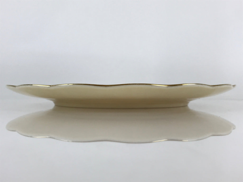 Japanese Porcelain Plate Vtg Yellow Bon Catherine By Keito Floral PY156