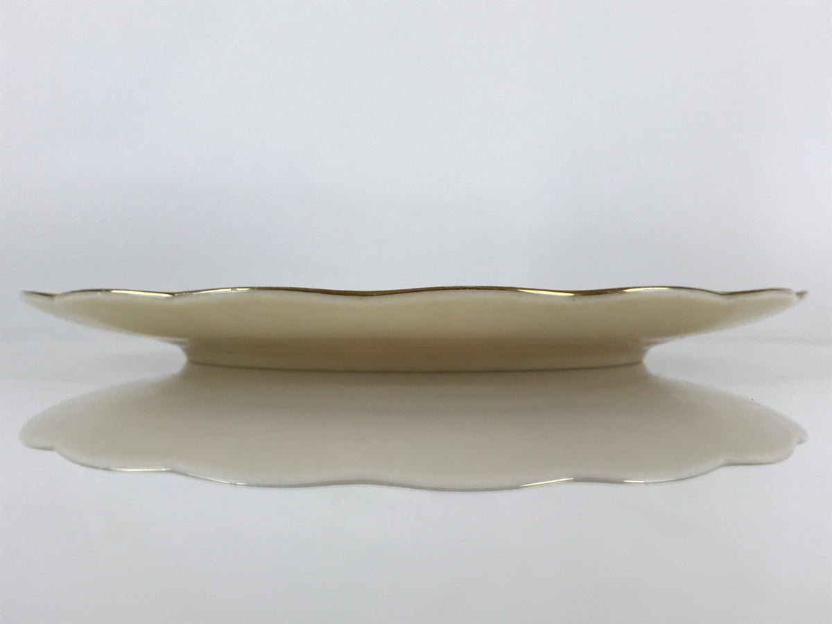 Japanese Porcelain Plate Vtg Yellow Bon Catherine By Keito Floral PY156