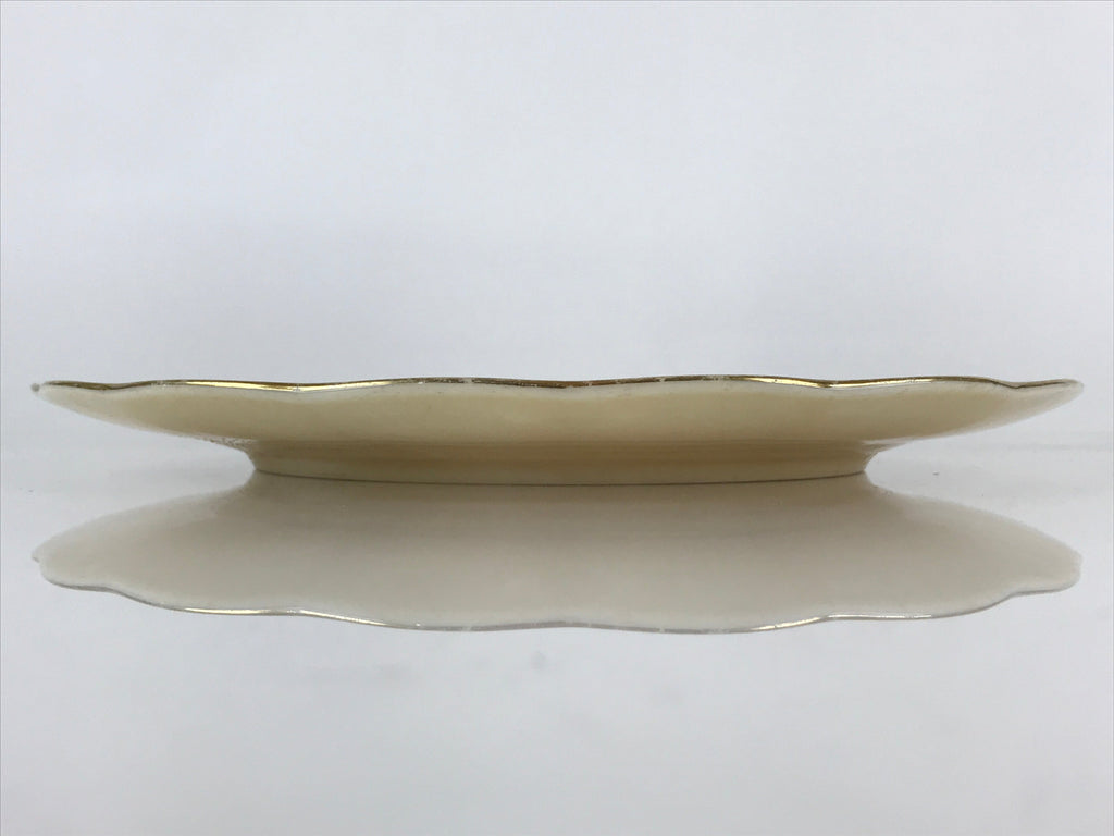Japanese Porcelain Plate Vtg Yellow Bon Catherine By Keito Floral PY159