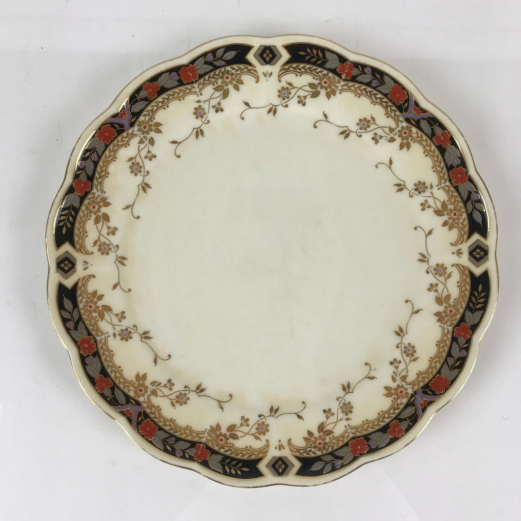 Japanese Porcelain Plate Vtg Yellow Bon Catherine By Keito Floral PY160