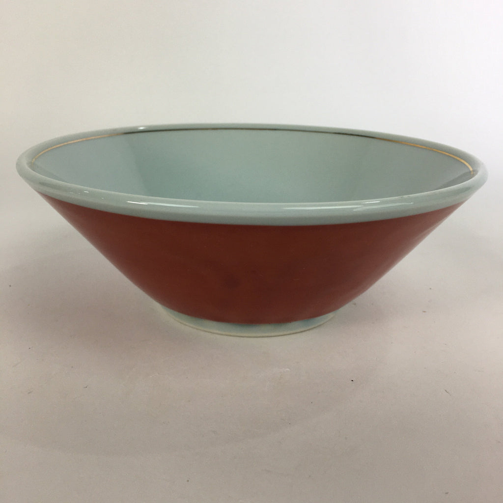 Japanese Porcelain Ramen Bowl Red Sometsuke Chinese kid Pine Tree Donburi PP562