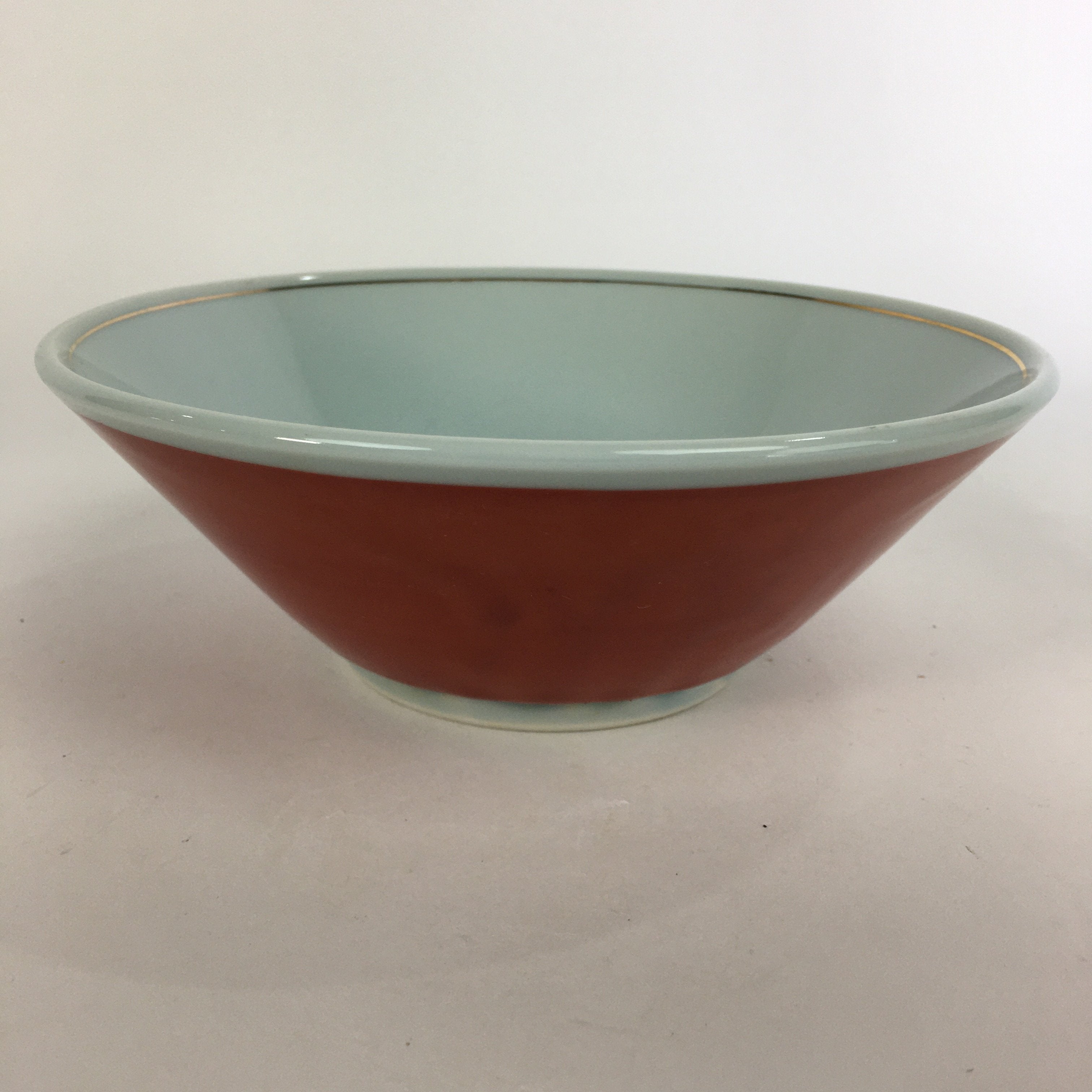 Japanese Porcelain Ramen Bowl Red Sometsuke Chinese kid Pine Tree Donburi PP562