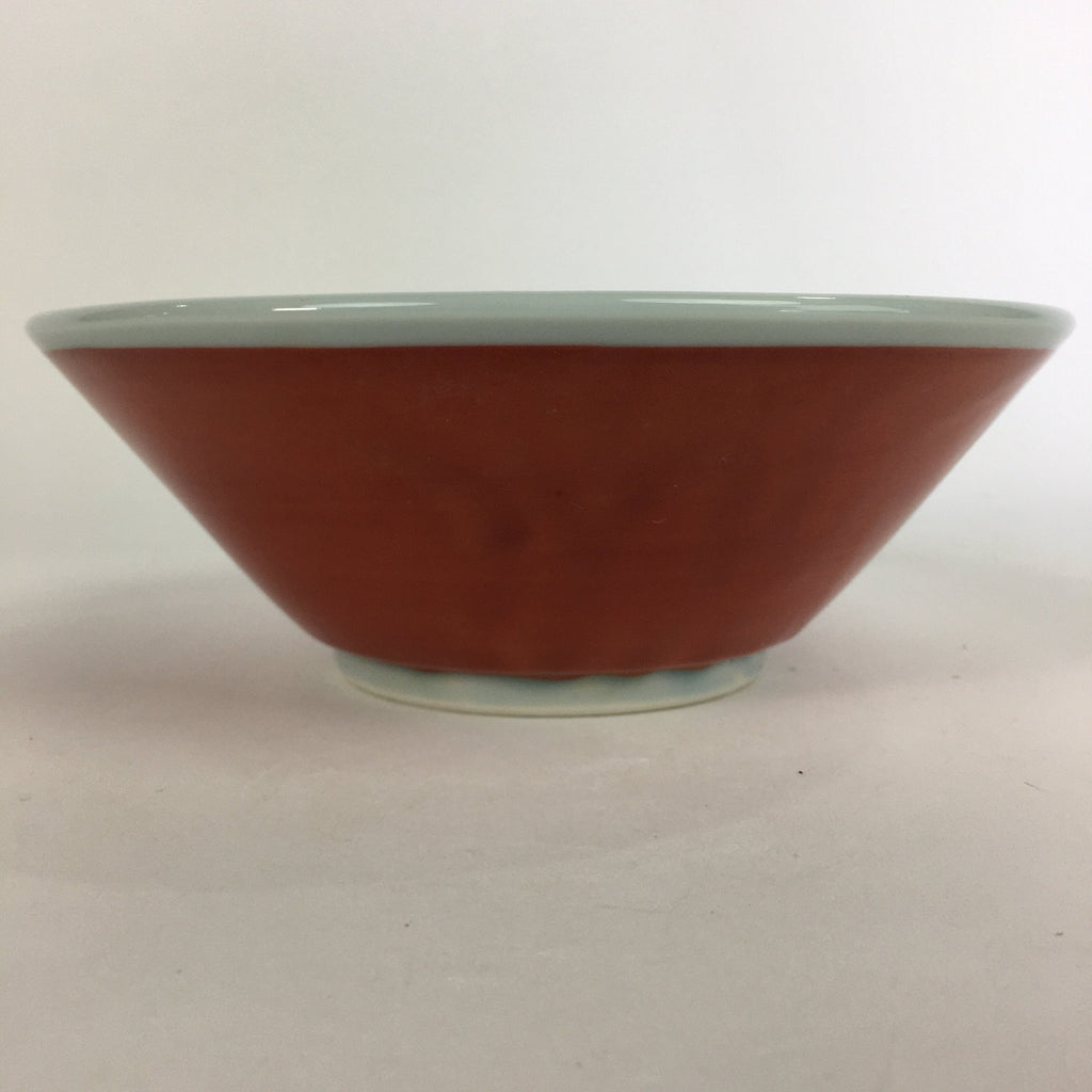 Japanese Porcelain Ramen Bowl Red Sometsuke Chinese kid Pine Tree Donburi PP562