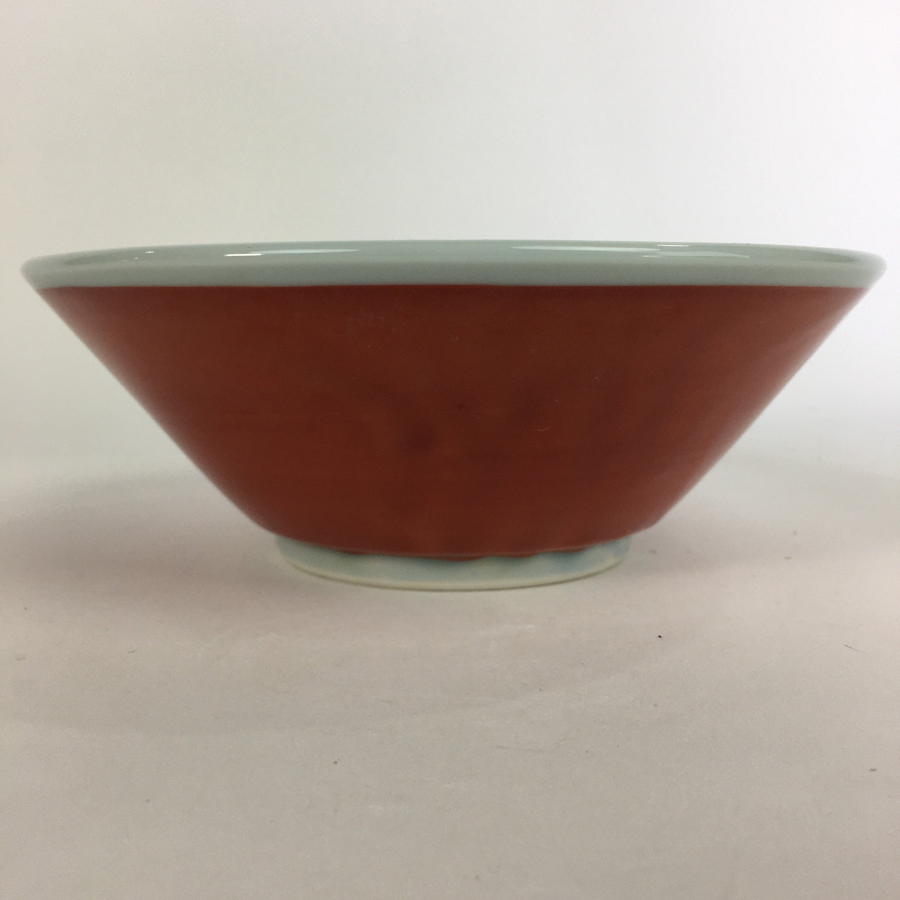 Japanese Porcelain Ramen Bowl Red Sometsuke Chinese kid Pine Tree Donburi PP562