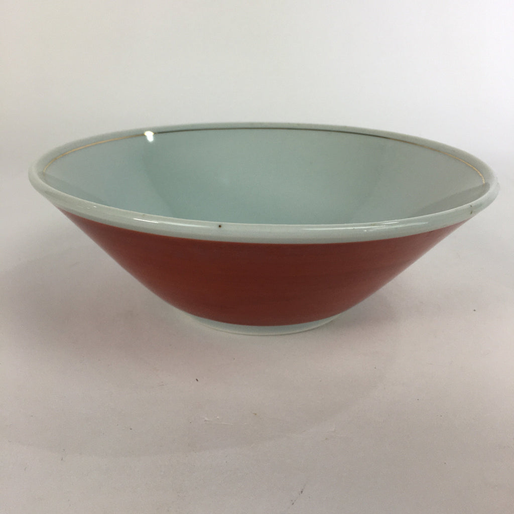 Japanese Porcelain Ramen Bowl Red Sometsuke Chinese kid Pine Tree Donburi PP563