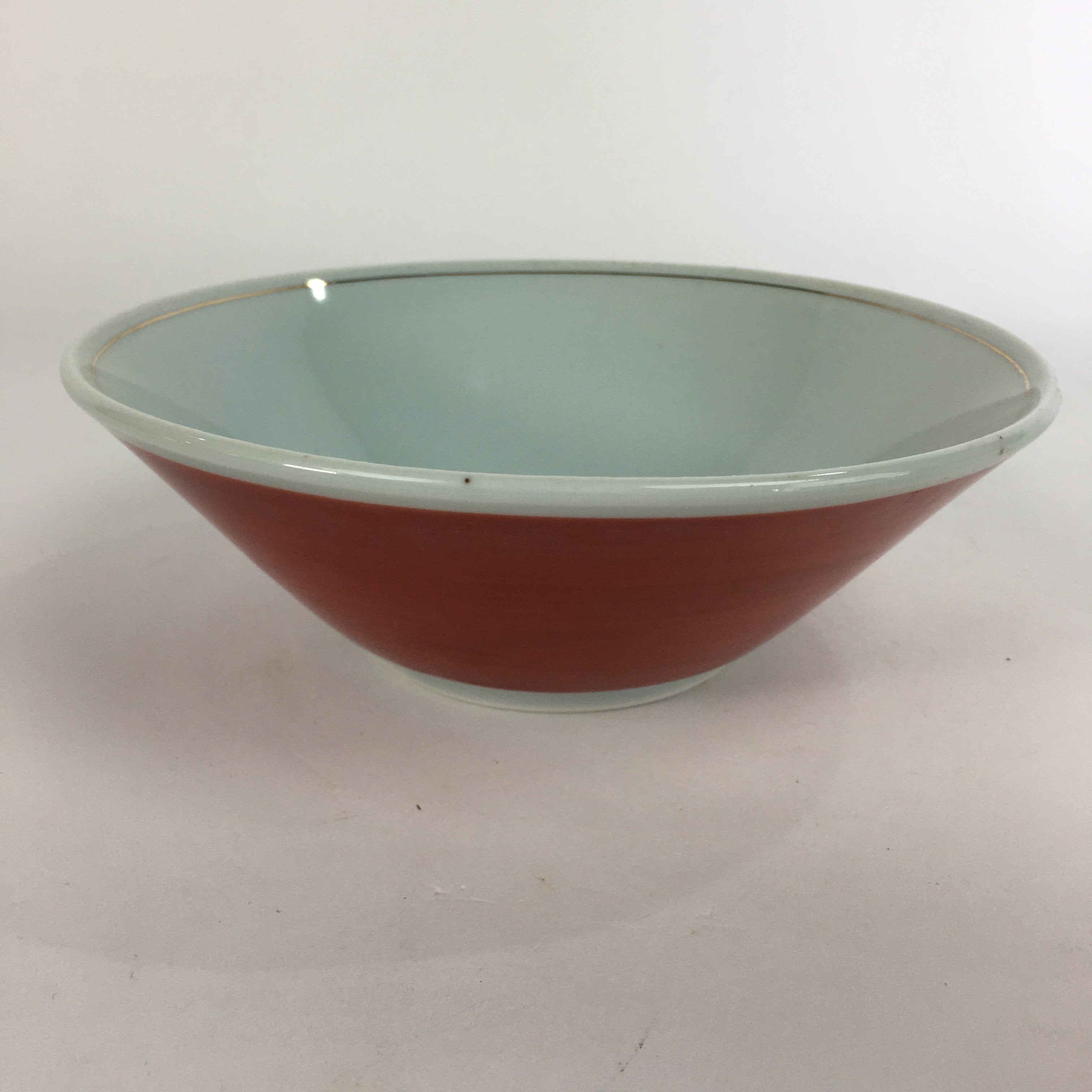 Japanese Porcelain Ramen Bowl Red Sometsuke Chinese kid Pine Tree Donburi PP563