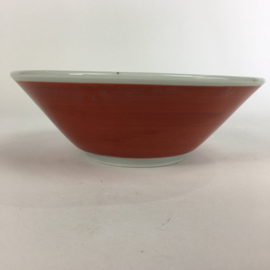 Japanese Porcelain Ramen Bowl Red Sometsuke Chinese kid Pine Tree Donburi PP563