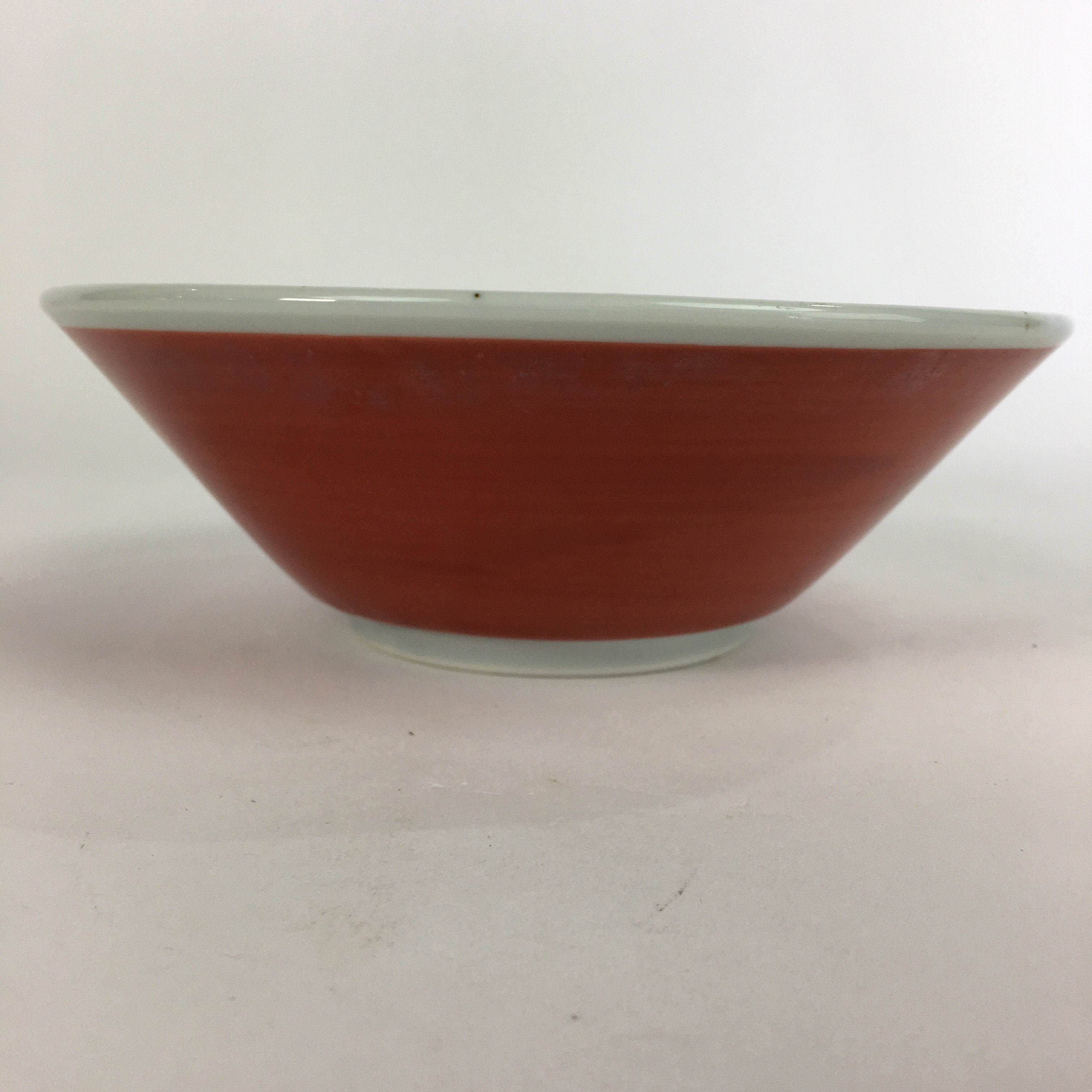Japanese Porcelain Ramen Bowl Red Sometsuke Chinese kid Pine Tree Donburi PP563