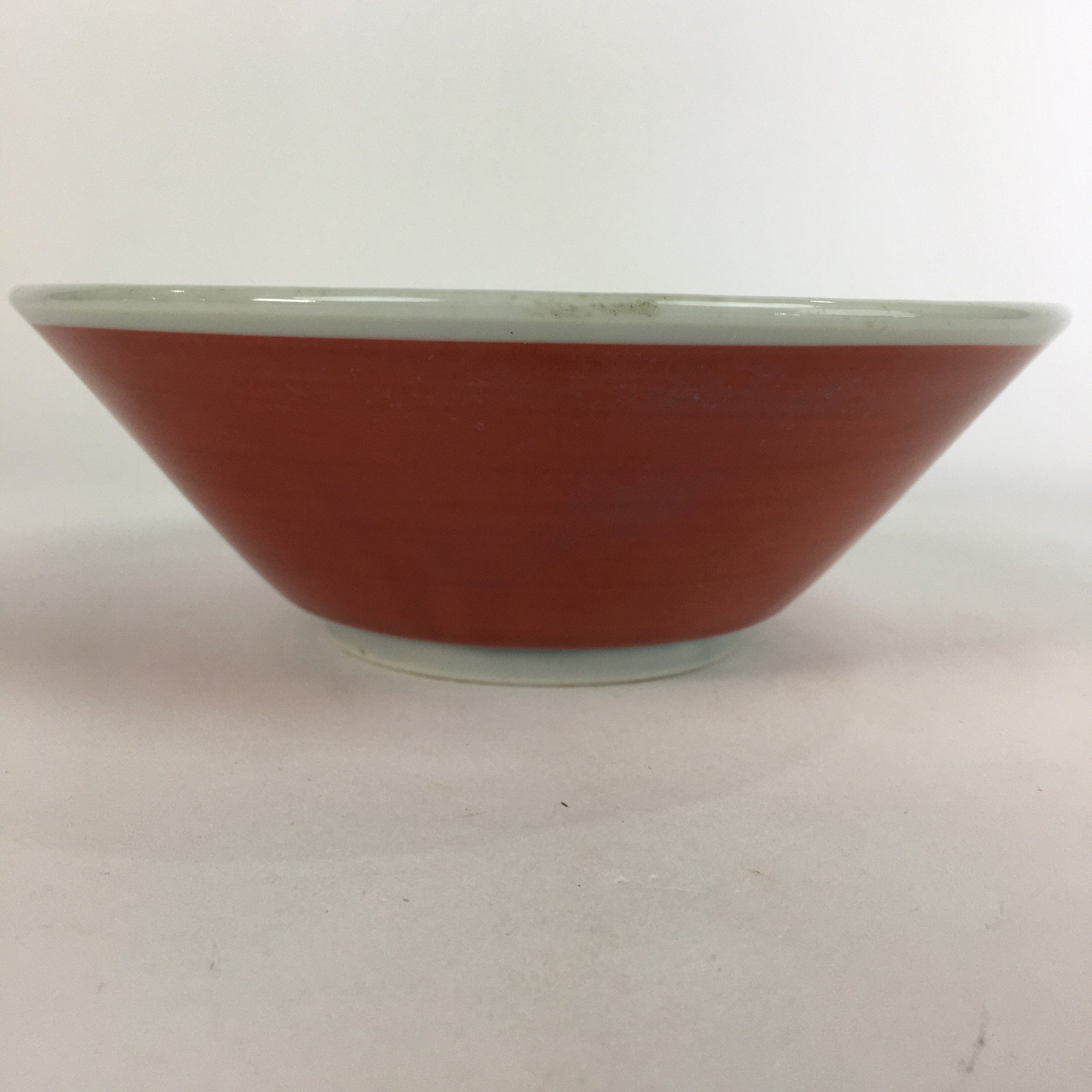 Japanese Porcelain Ramen Bowl Red Sometsuke Chinese kid Pine Tree Donburi PP563