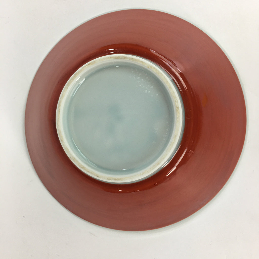 Japanese Porcelain Ramen Bowl Red Sometsuke Chinese kid Pine Tree Donburi PP563