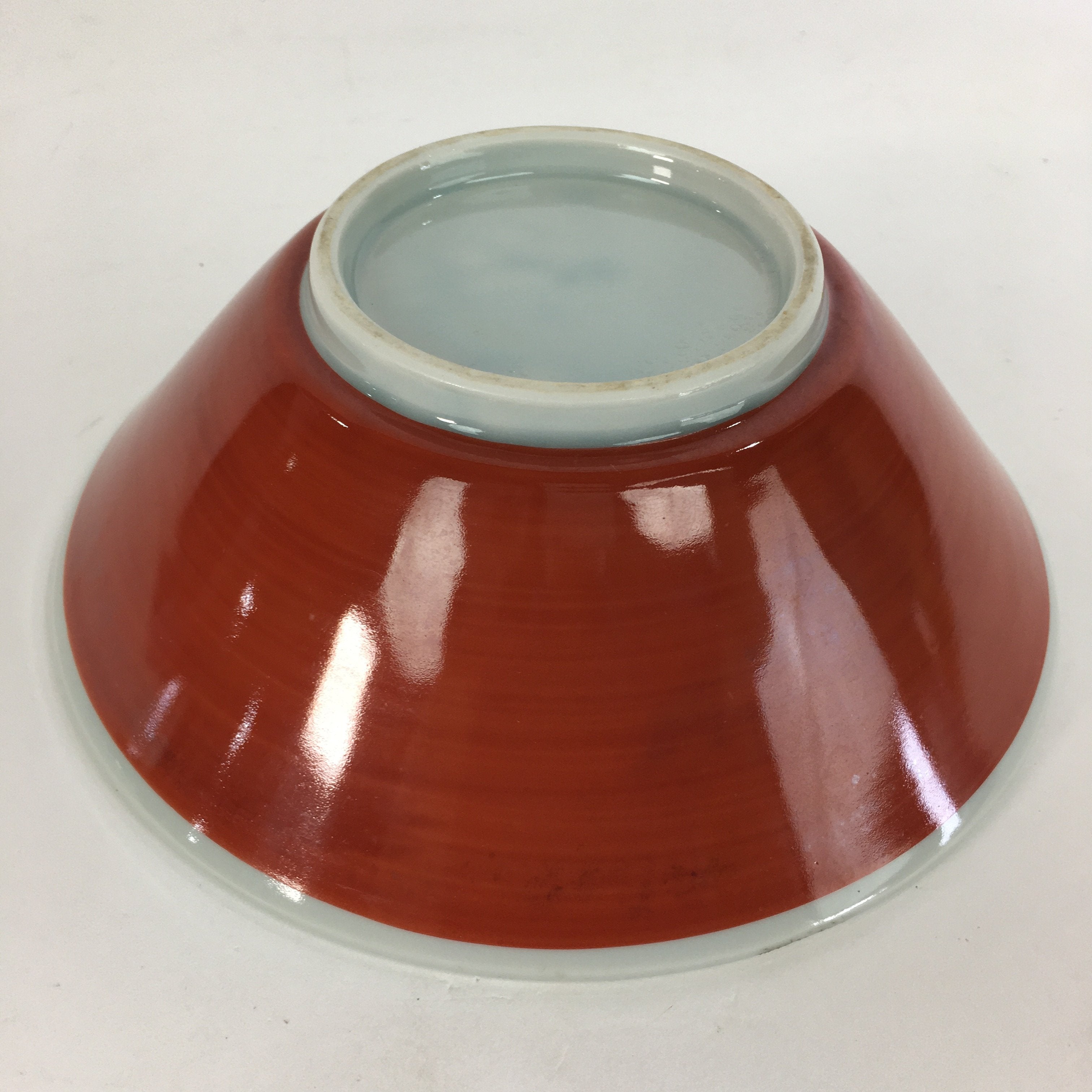 Japanese Porcelain Ramen Bowl Red Sometsuke Chinese kid Pine Tree Donburi PP563