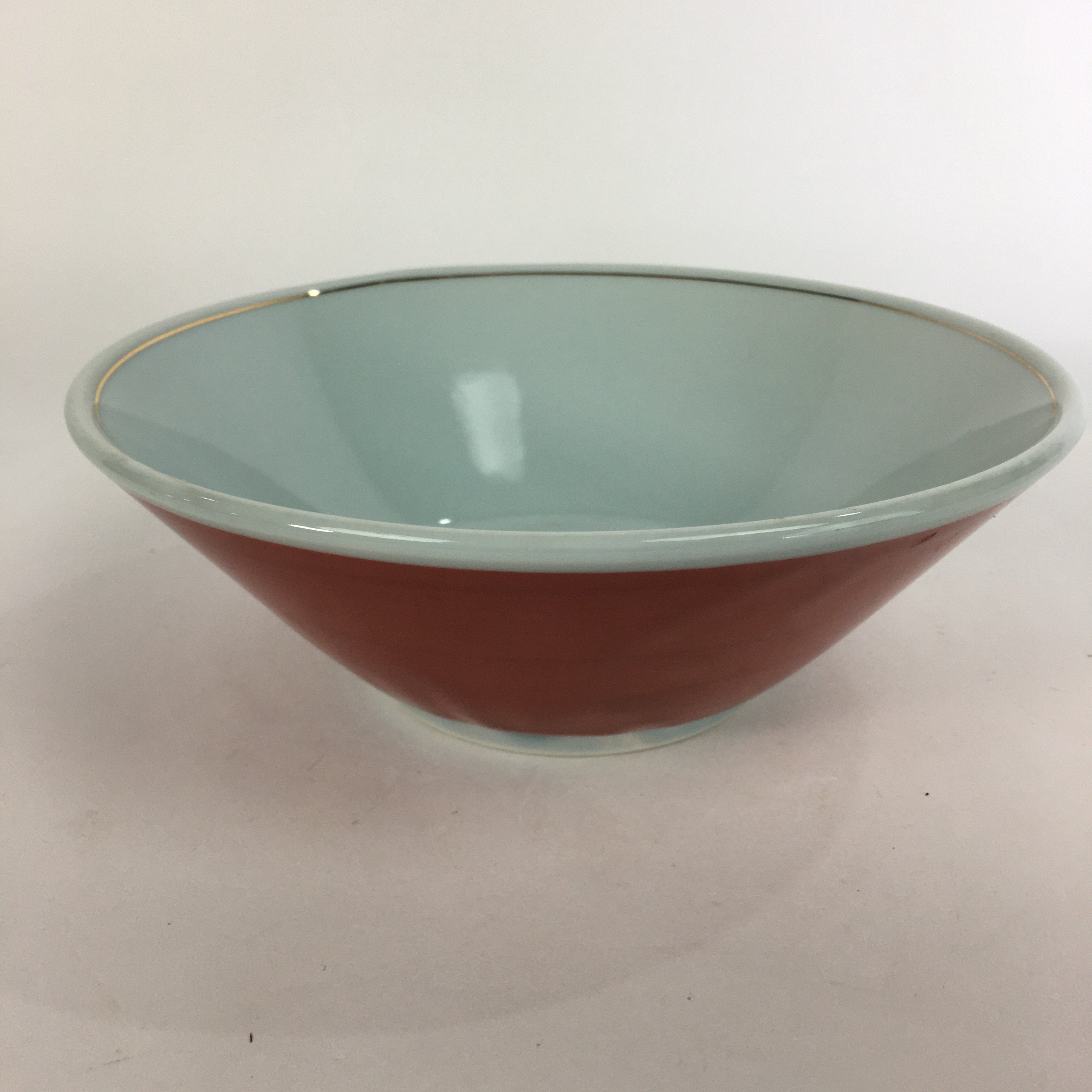 Japanese Porcelain Ramen Bowl Red Sometsuke Chinese kid Pine Tree Donburi PP564