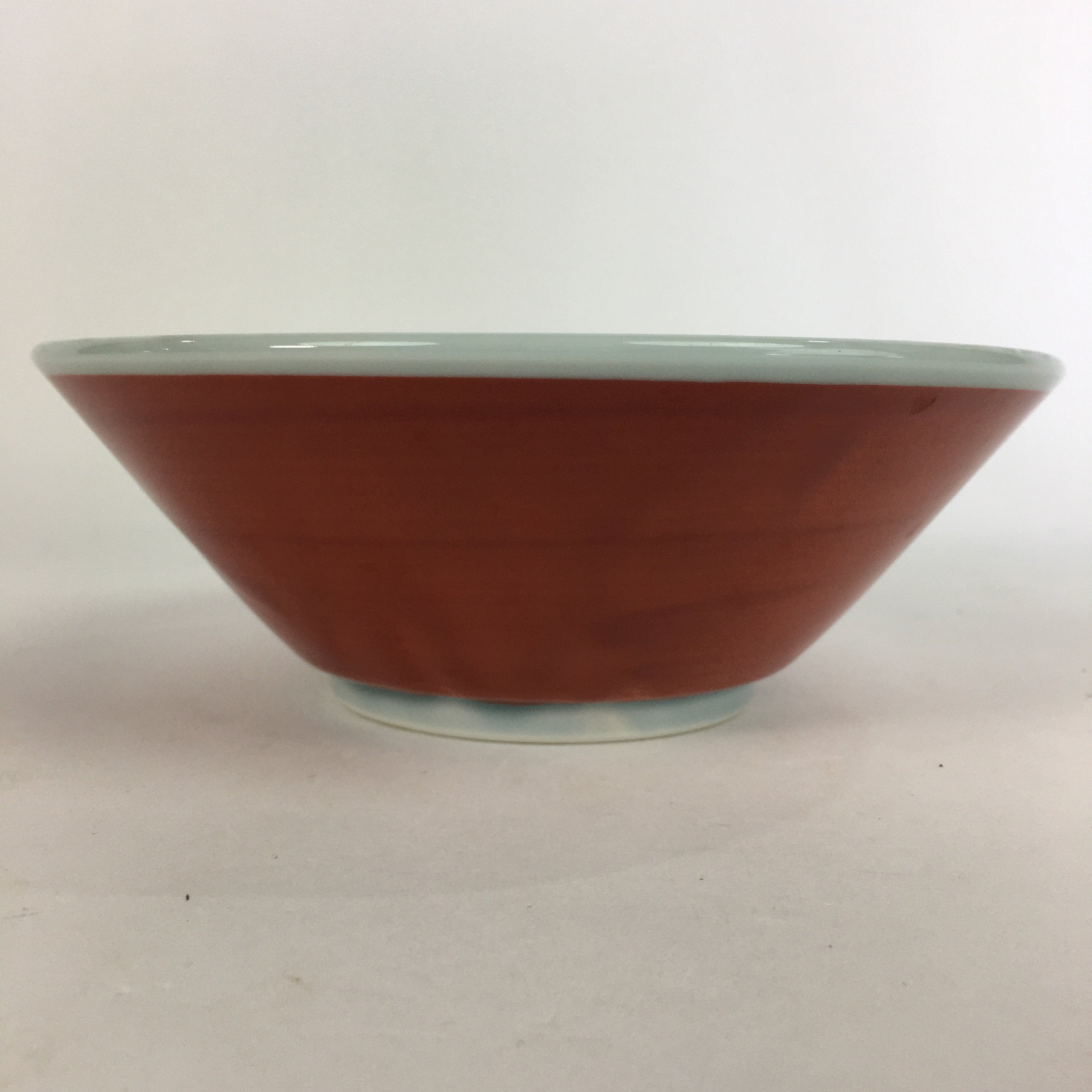 Japanese Porcelain Ramen Bowl Red Sometsuke Chinese kid Pine Tree Donburi PP564