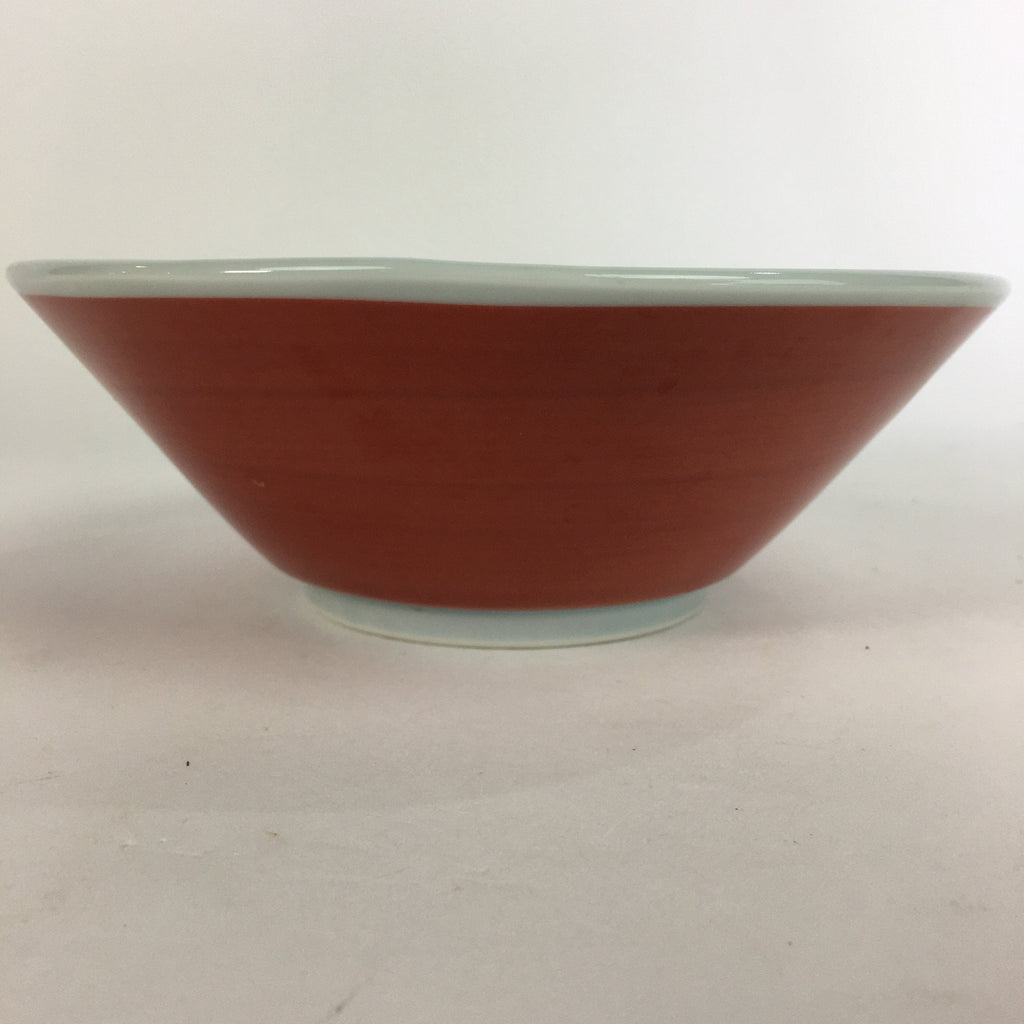 Japanese Porcelain Ramen Bowl Red Sometsuke Chinese kid Pine Tree Donburi PP564