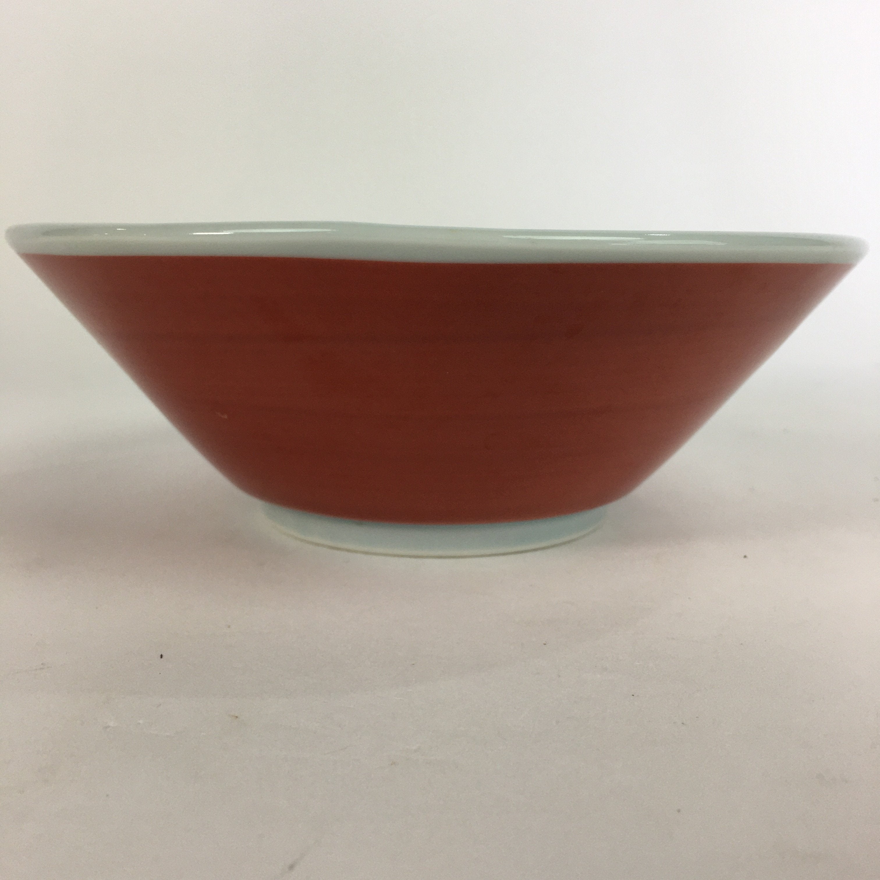 Japanese Porcelain Ramen Bowl Red Sometsuke Chinese kid Pine Tree Donburi PP564