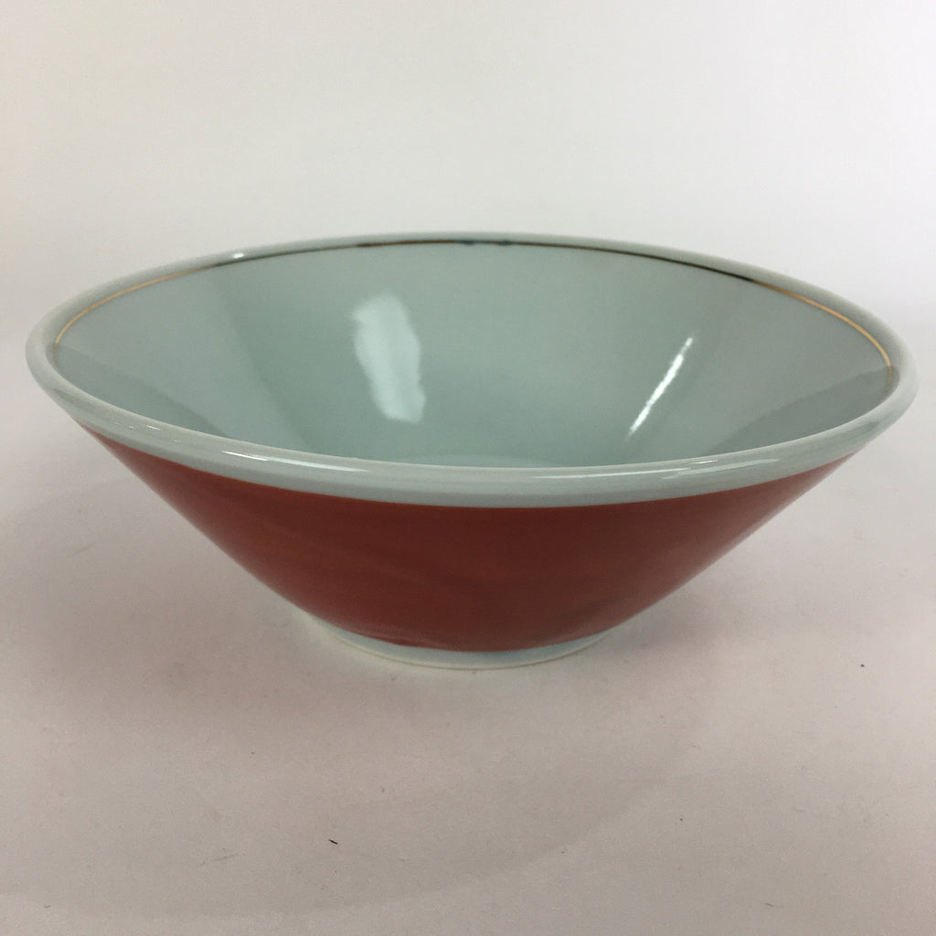 Japanese Porcelain Ramen Bowl Red Sometsuke Chinese kid Pine Tree Donburi PP565