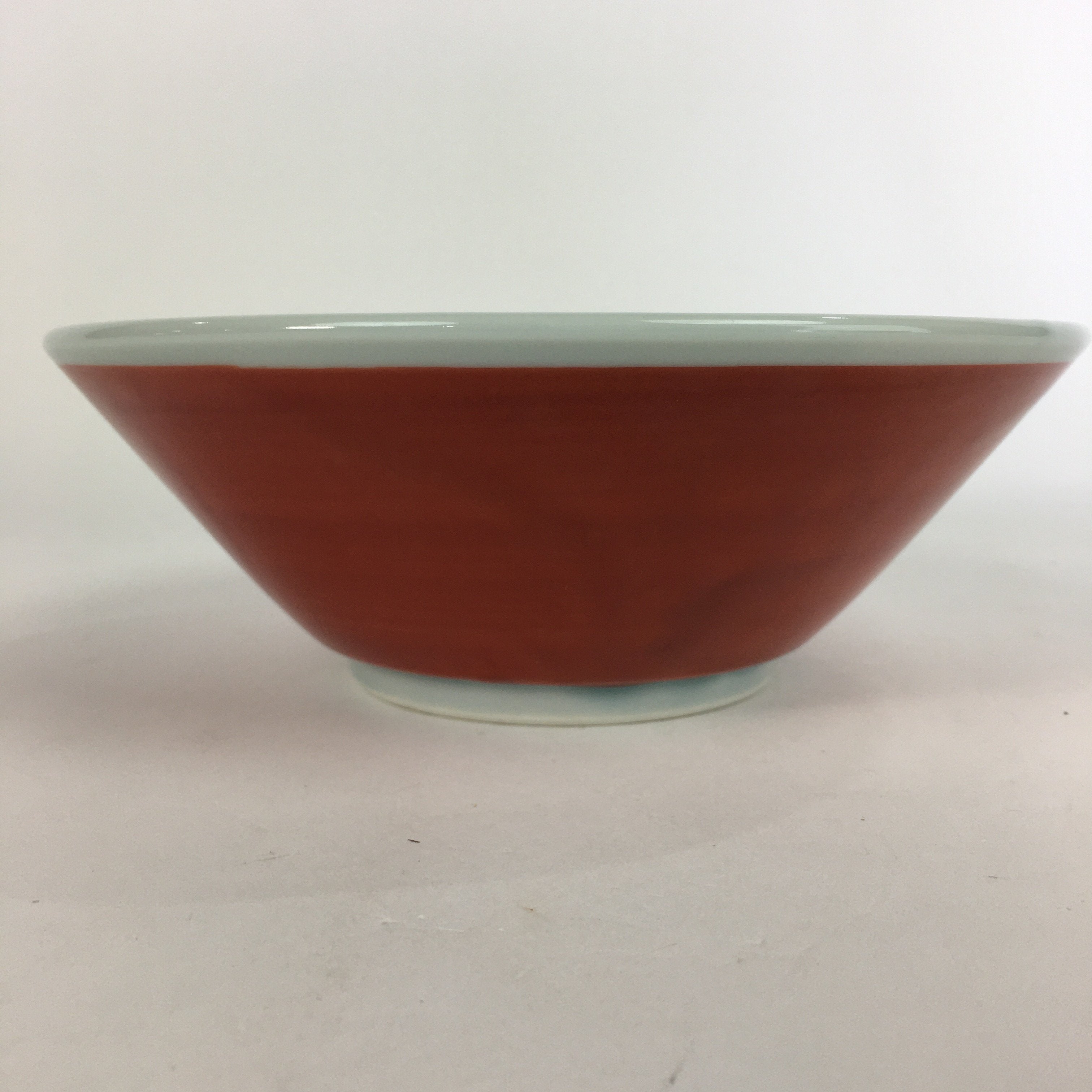 Japanese Porcelain Ramen Bowl Red Sometsuke Chinese kid Pine Tree Donburi PP565
