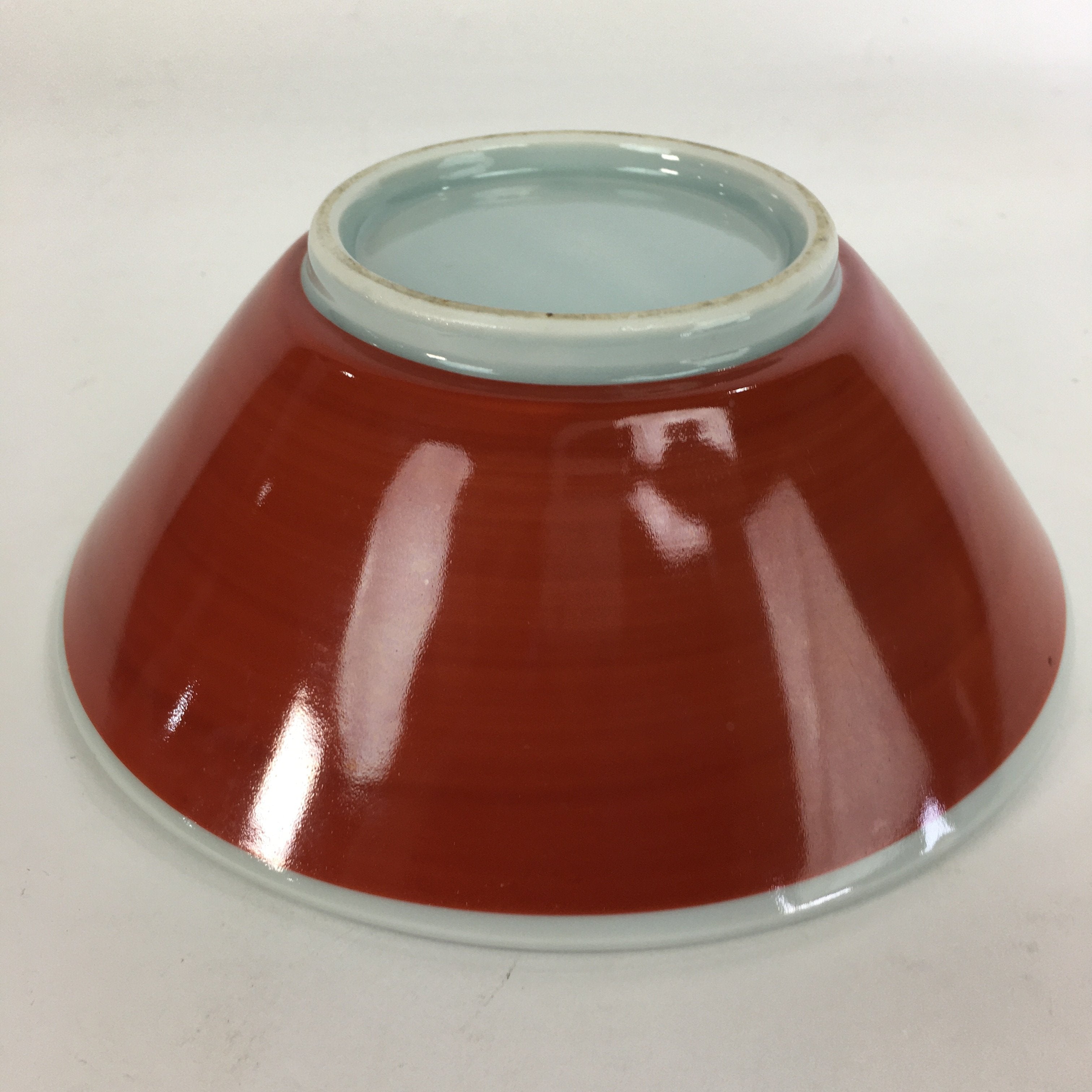 Japanese Porcelain Ramen Bowl Red Sometsuke Chinese kid Pine Tree Donburi PP565
