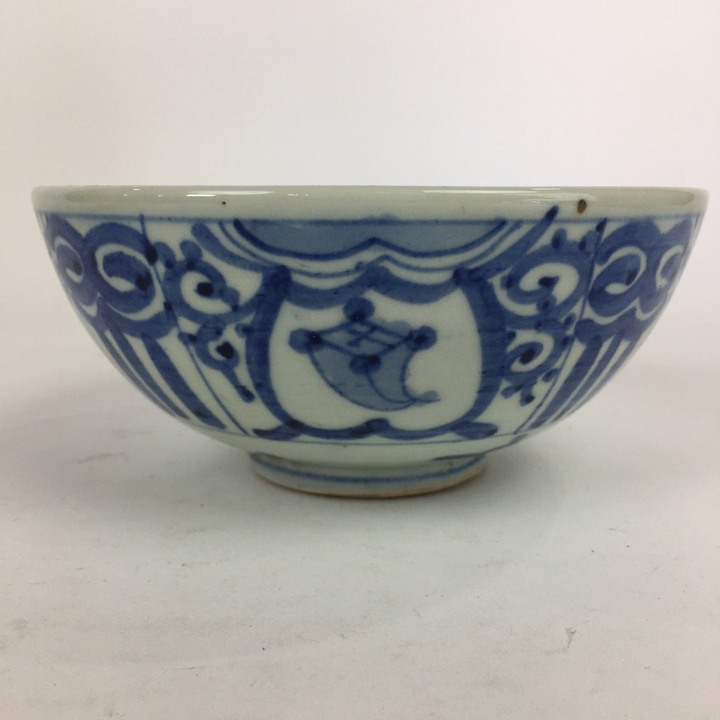 Japanese Porcelain Ramen Bowl Vtg Blue Sometsuke Large Bowl Donburi PP837