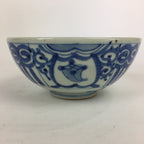 Japanese Porcelain Ramen Bowl Vtg Blue Sometsuke Large Bowl Donburi PP837