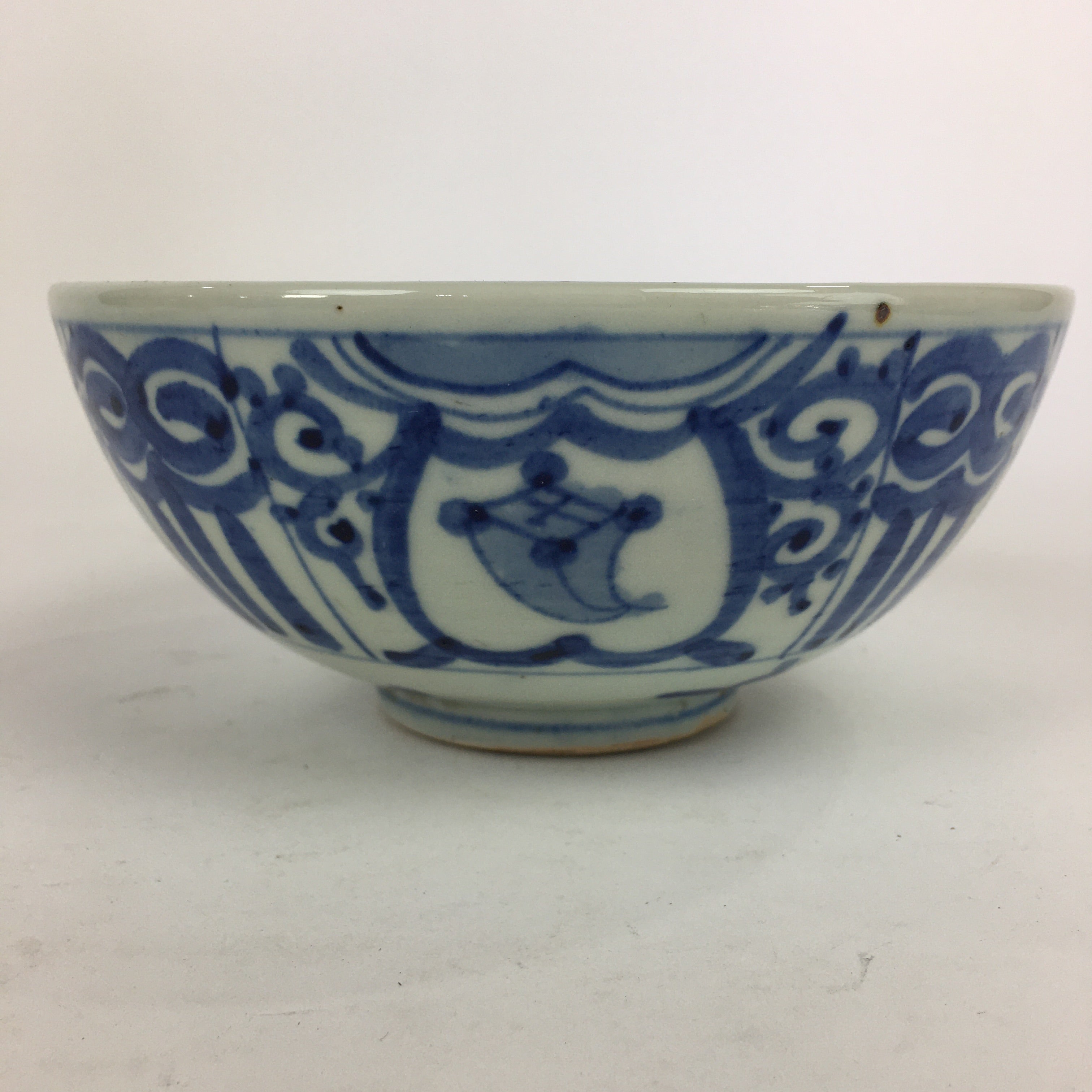 Japanese Porcelain Ramen Bowl Vtg Blue Sometsuke Large Bowl Donburi PP837