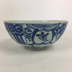 Japanese Porcelain Ramen Bowl Vtg Blue Sometsuke Large Bowl Donburi PP837