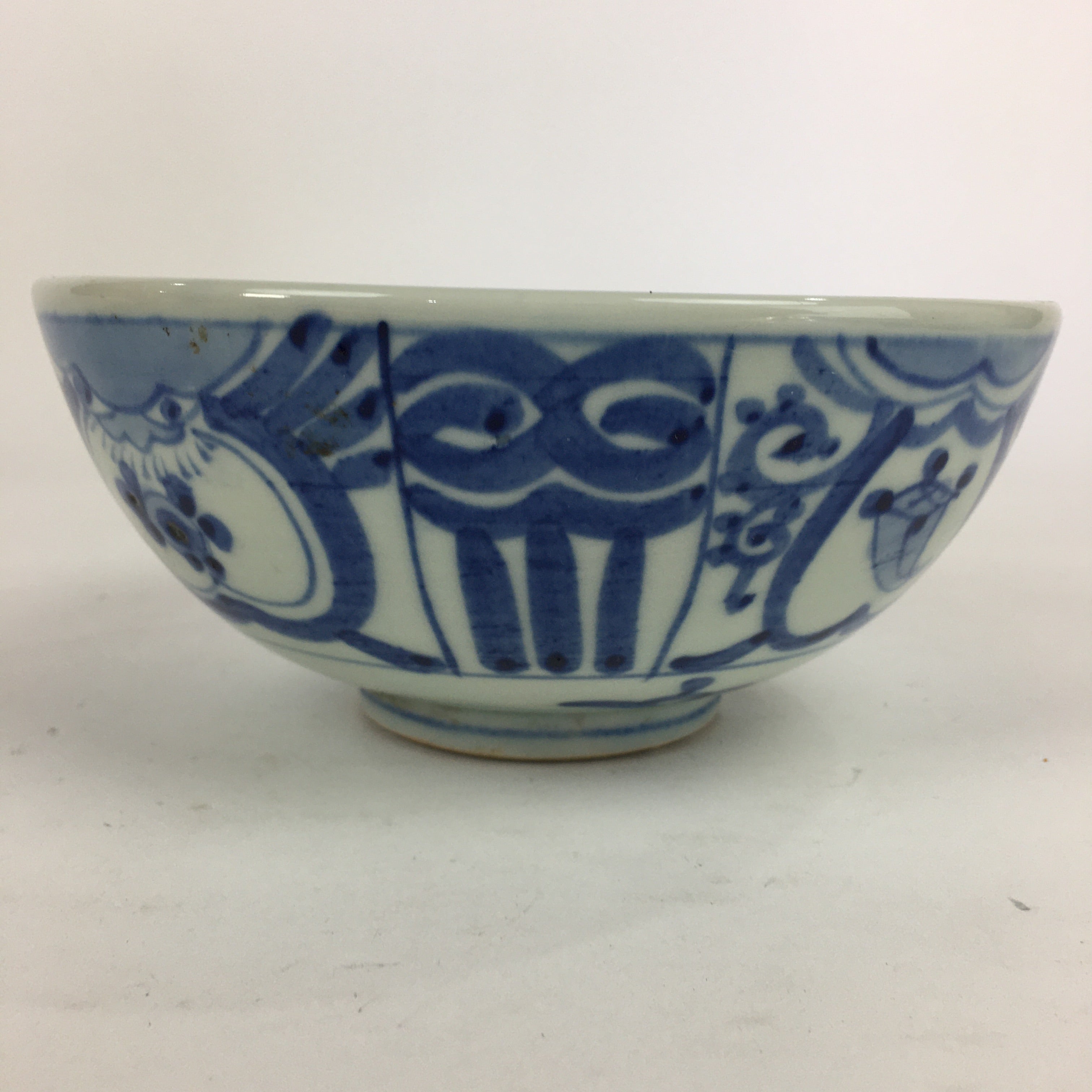 Japanese Porcelain Ramen Bowl Vtg Blue Sometsuke Large Bowl Donburi PP837