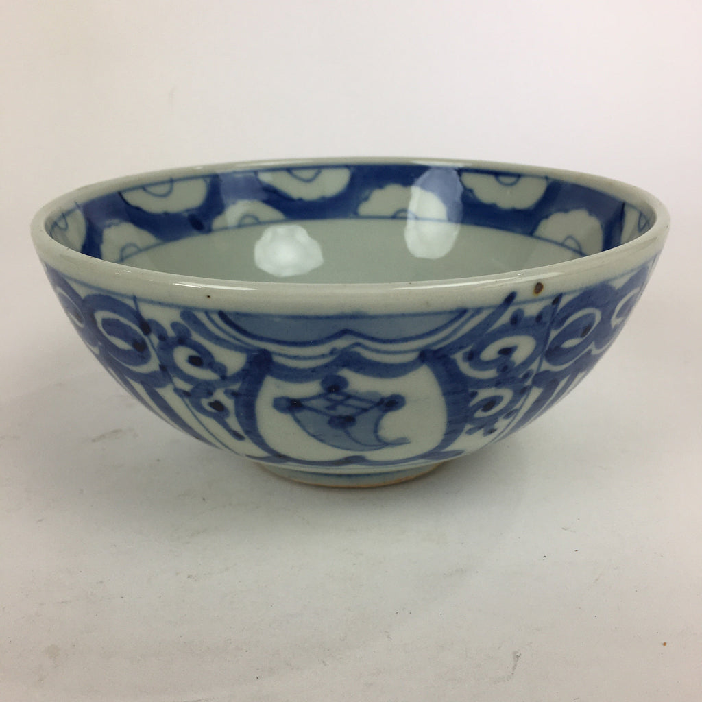 Japanese Porcelain Ramen Bowl Vtg Blue Sometsuke Large Bowl Donburi PP837