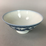 Japanese Porcelain Rice Bowl Sometsuke Vtg Blue White Child Karako QT86