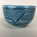 Japanese Porcelain Rice Bowl Vtg Blue White Sometsuke Donburi PP460