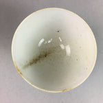 Japanese Porcelain Rice Bowl Vtg Chawan Blue White Floral Sometsuke PP216